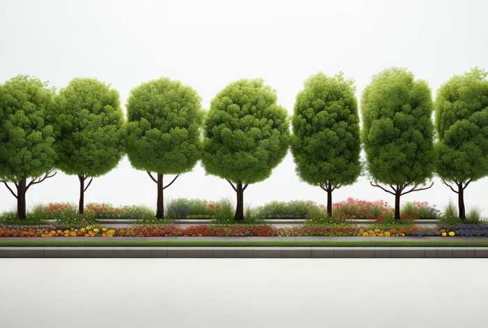 路边设计效果图接单 - 路边绿化设计平面图 路边设计效果图接单 - 路边绿化设计平面图