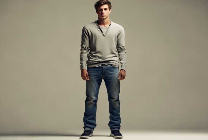 男生站立模板，男生站立模板绘画