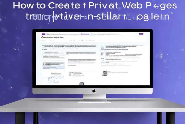 如何创建私人网页 - 如何创建私人网页链接