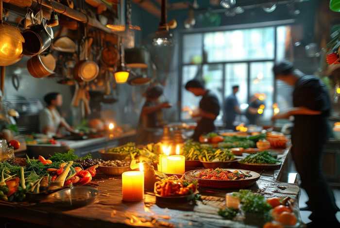 三把火餐饮厨房；三把火餐饮厨房图片