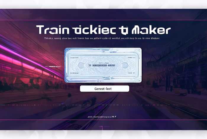 火车票制作生成器、火车票制作生成器官网入口