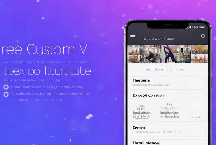 免费定制v主题安卓，免费定制v主题安卓教程
