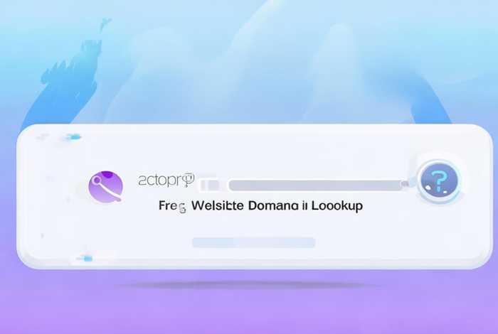 免费的网站域名查询app，免费的网站域名查询？