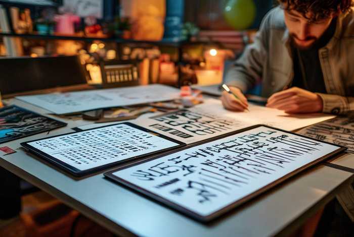 如何设计主题字体表格中、如何设计主题字体表格中的字体