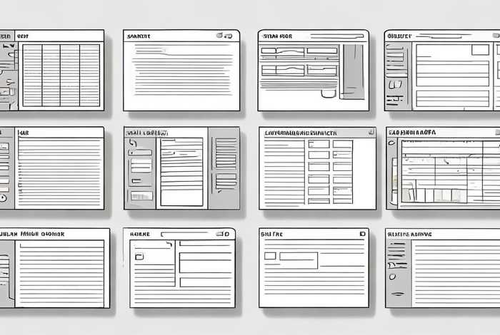 网页布局的常见8种类型图片；网页布局的常见8种类型图片大全