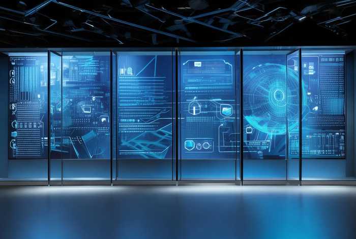 科技公司形象墙、科技感公司形象墙