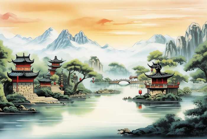 免费模板库ppt下载古风风景，免费模板库ppt下载古风风景图片