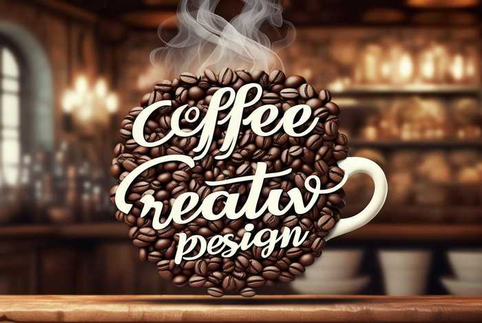 咖啡创意设计字体，咖啡创意设计字体怎么写