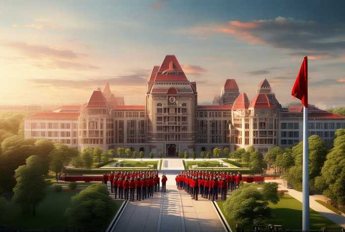免费ppt模板下载红色大学军事，免费的红色ppt模板