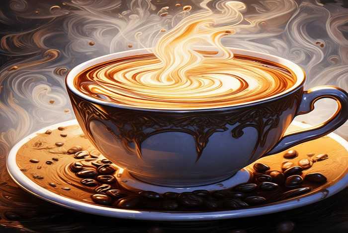 咖啡创意设计绘画，咖啡创意设计绘画图片