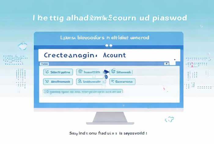 如何创建一个电子邮箱账号和密码；如何创建一个电子邮箱账号和密码呢