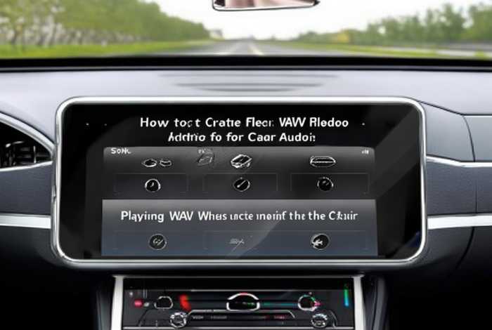 如何制作播放wav文件车载功能、汽车如何播放wav格式音乐