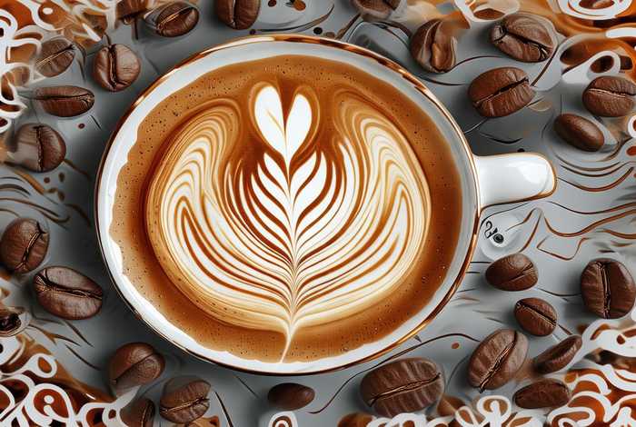 咖啡创意设计图案、咖啡创意设计图案图片