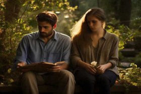 男人和女人一起对愁愁的说话好吗，男人和女人一起对愁愁的说话好吗视频