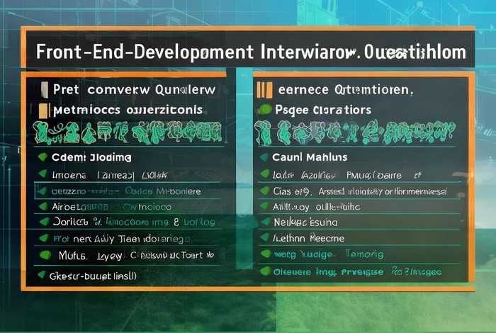 前端开发面试题性能优化；前端开发面试题性能优化怎么写