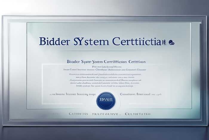 投标体系认证证书；投标人体系认证证书