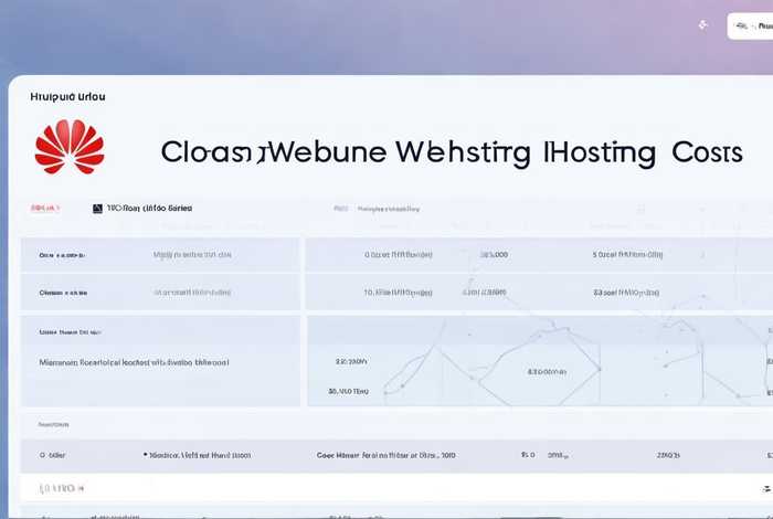 华为云建站费用 华为云建站费用多少