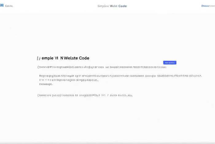 简单网站代码，简单网站代码大全