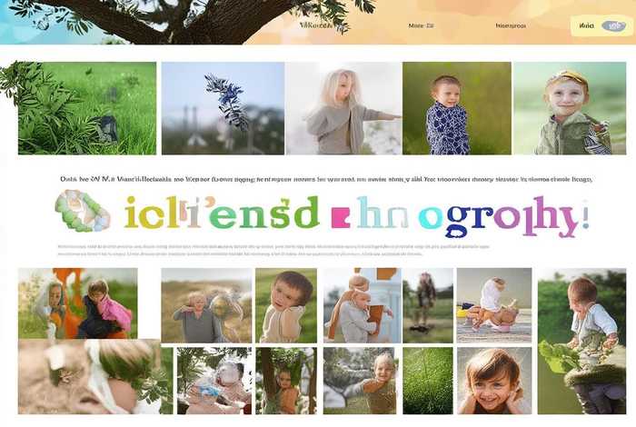 青春树儿童摄影网html - 青春树儿童摄影网页制作html