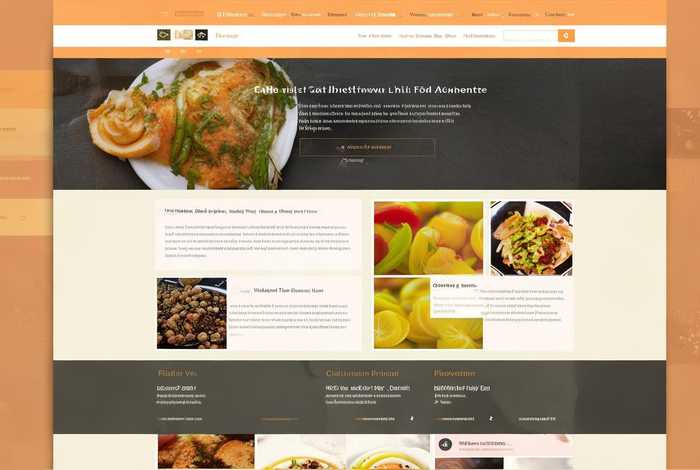 美食网站布局模板 美食网站布局模板图