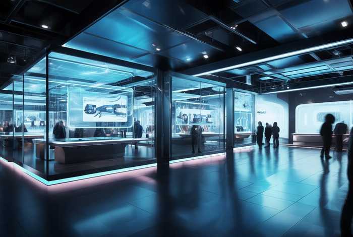 科技公司展厅设计效果图（科技公司展厅设计效果图片）