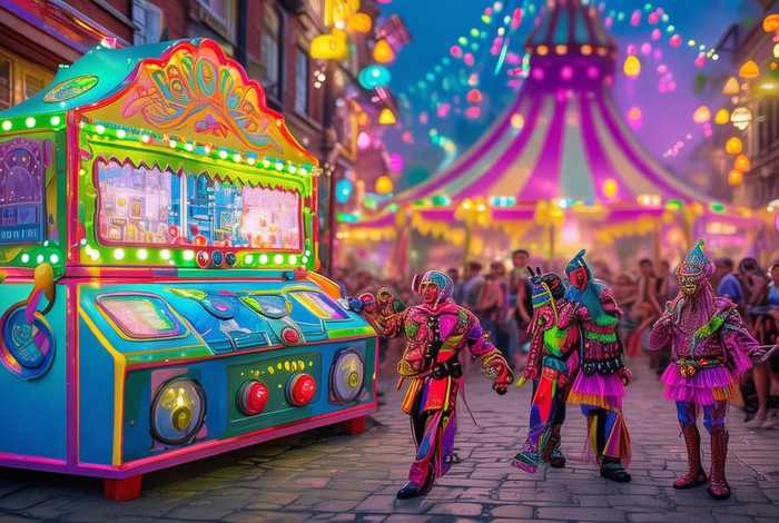 网页 小程序、网页 小程序 推币机 马戏团