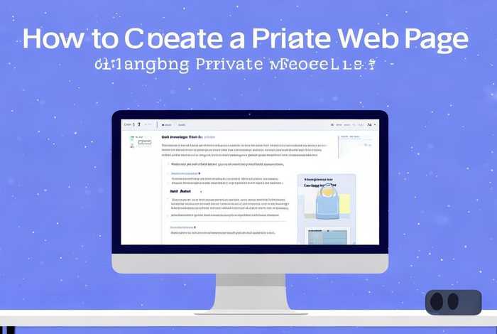 如何创建私人网页 - 如何创建私人网页链接
