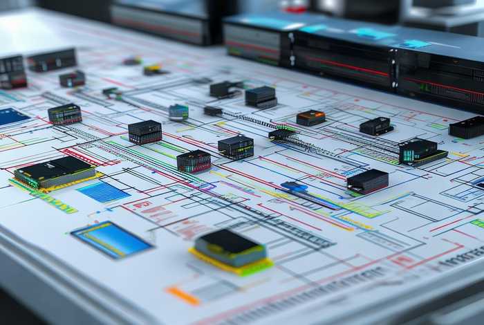 企业网络系统搭建设计布局；企业网络系统搭建设计布局图