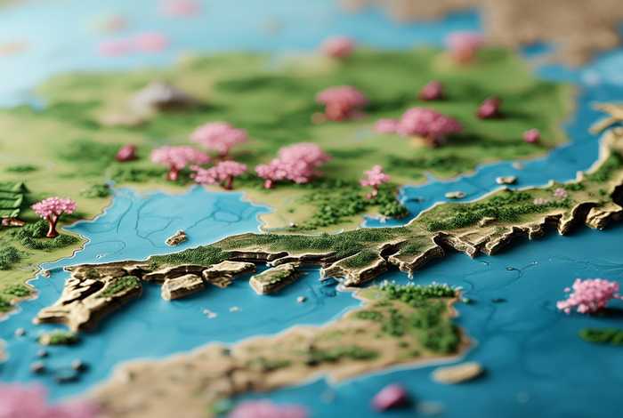 日本韩国地图全图；日本 韩国地图