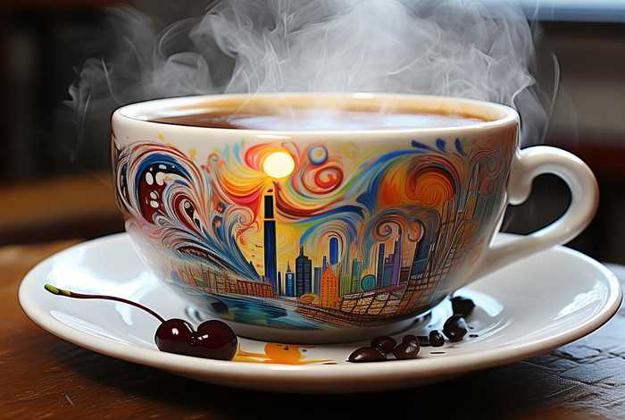 咖啡创意设计画（咖啡创意设计画图片）