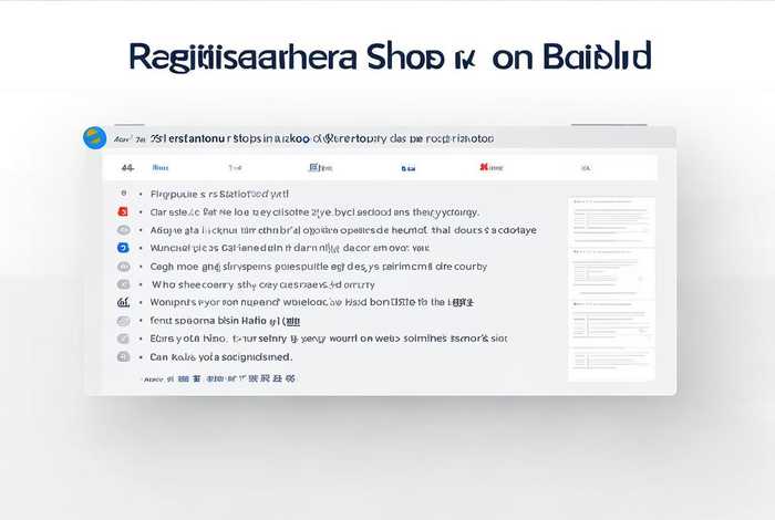 怎么在百度上注册店铺，怎么在百度上注册店铺商家