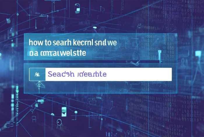 怎么搜小网站关键词 - 怎么搜索整个网站内的关键词