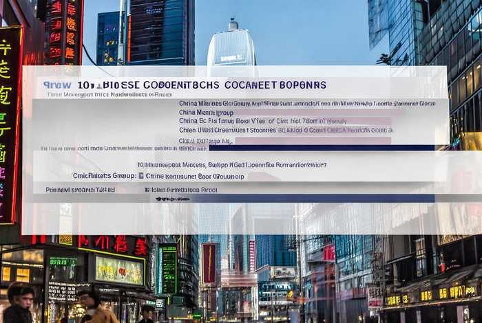 中国十大集团公司排名 招商局 中国五大集团招商局,中信,华润还有两个是那两个