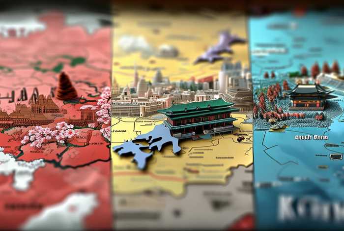 中日韩地图对比 - 中日韩地图对比高清 中日韩地图对比 - 中日韩地图对比高清