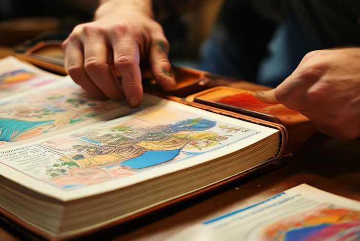 制作书籍的步骤 - 制作书籍的步骤包括