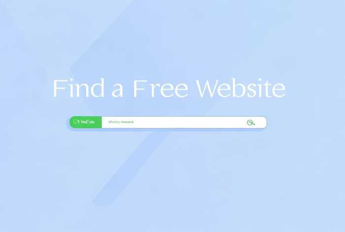 寻找一个免费的网站，寻找一个免费的网站软件