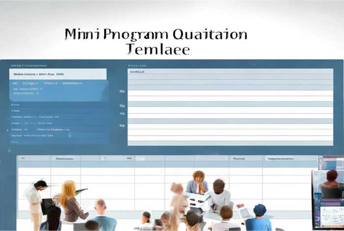 小程序报价模板，小程序报价模板怎么做