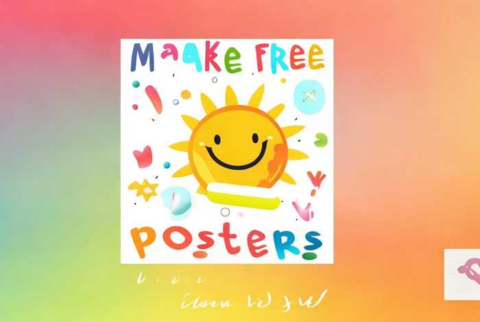 制作免费海报；制作免费海报图片