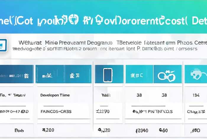 小程序制作费用明细、小程序制作费用明细表