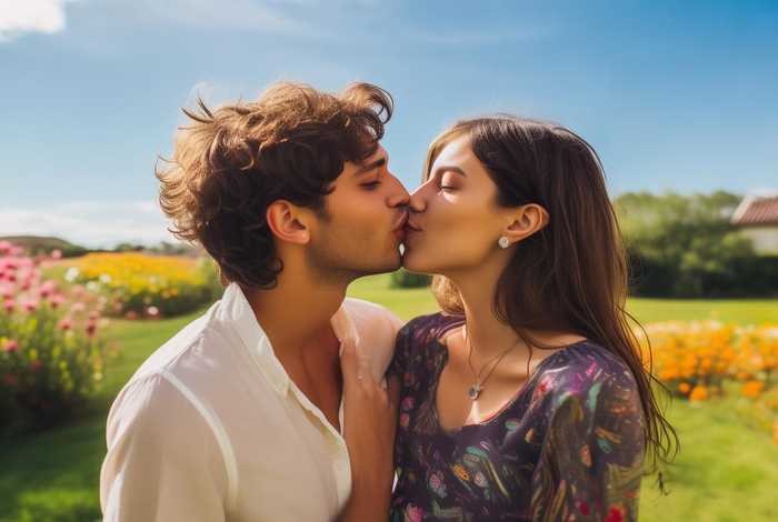 一键制作浪漫接吻照抖音火山版（抖音很火的接吻视频）