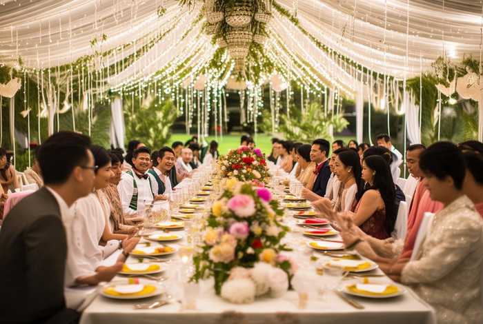 新郎和新娘结婚办喜酒是不是会搭建大棚 结婚喜宴新郎新娘跟谁坐在一起