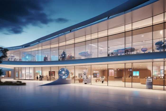 学校科技馆效果图设计公司、学校科技馆装修效果图