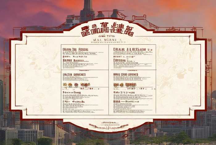 主菜单上海网络科技有限公司、菜单主菜有哪些