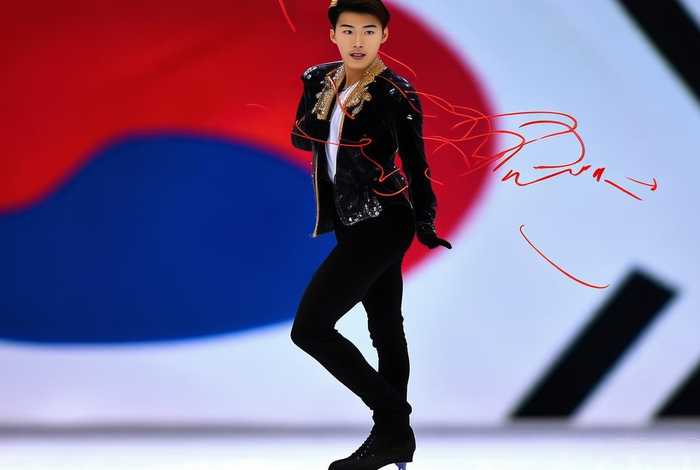 中国林孝埈签名 - 林孝埈签名把韩国国旗挡住了