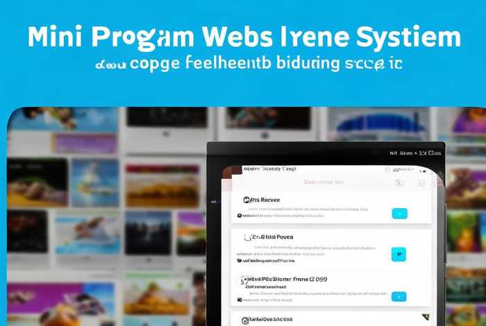 小程序自助建站系统 小程序自助建站系统怎么用