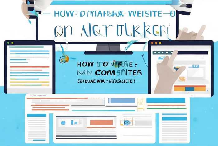 怎么用电脑做一个网站（怎么用电脑做一个网站的链接）