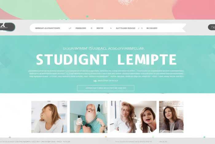 学生网页设计模板图片（学生网页设计模板图片素材）