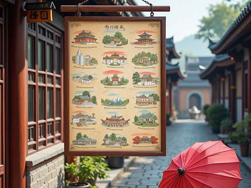 旅游景点宣传海报模板；旅游景点宣传海报模板图片