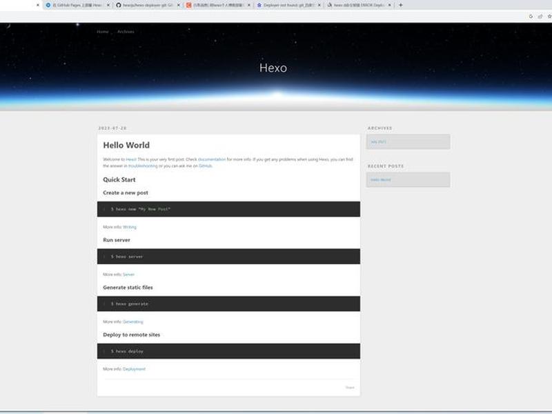 github.io建站 github上搭建网站 github.io建站 github上搭建网站