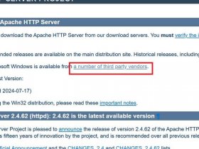 windows下apache安装方法 - windows apache安装